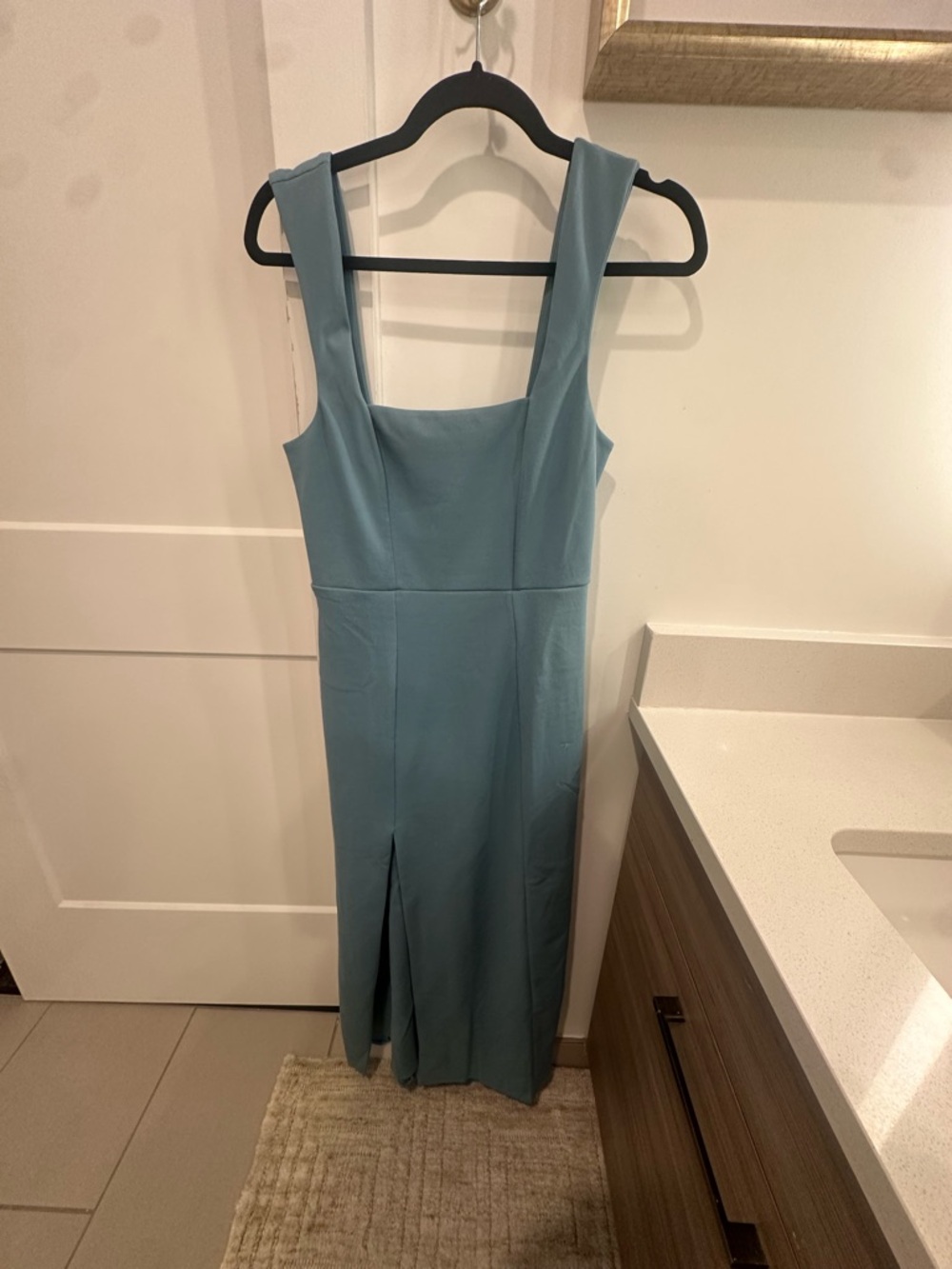 Show Me Your MuMu Teal Square-Neck Maxi Dress